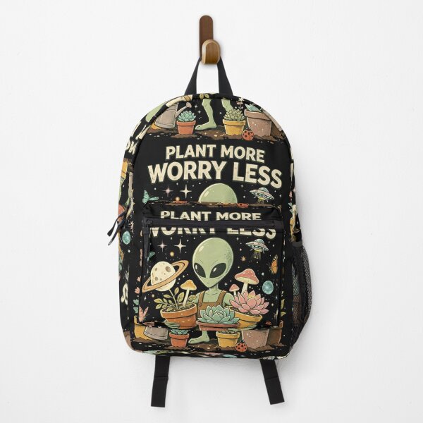 Item preview, Plant More Worry Less Alien designed and sold by NatalieJeans.