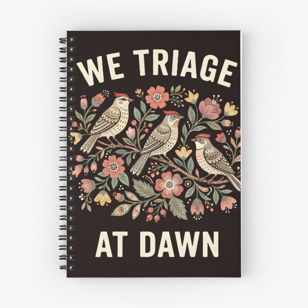 Item preview, We Triage At Dawn Floral EMT EMS Healthcare Worker Paramedic designed and sold by w66aboo.