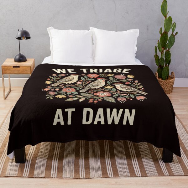 Item preview, We Triage At Dawn Floral EMT EMS Healthcare Worker Paramedic designed and sold by w66aboo.