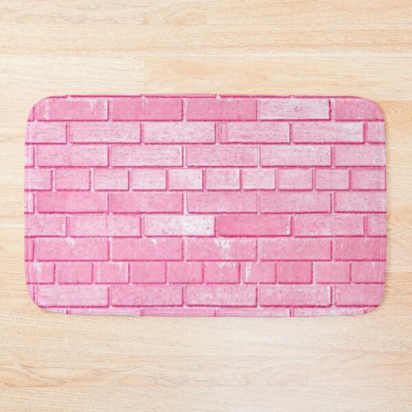 Item preview, Pink Brick Wall Aesthetic Pastel Urban Texture Pattern designed and sold by LYAN-STORE.