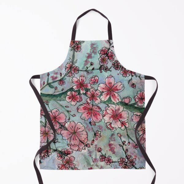 Item preview, Cherry Blossom Watercolor and Ink Painting — Spring Floral Art designed and sold by watercolorbytelma.