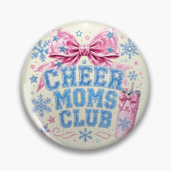 Item preview, Winter Cheer Moms Club Pink Coquette Bow Stanley Snowflake designed and sold by Yellowriversss.