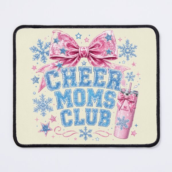 Item preview, Winter Cheer Moms Club Pink Coquette Bow Stanley Snowflake designed and sold by Yellowriversss.