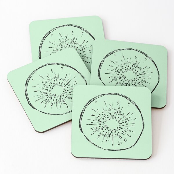 Item preview, Kiwi Slice Sketch | Minimal Botanical Fruit Illustration designed and sold by Sagi Jane Art.