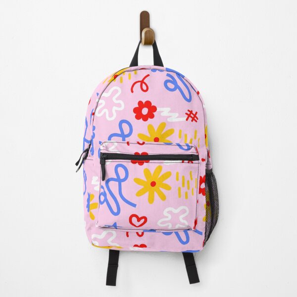 Item preview, Colorful Flower Heart Doodle Pattern designed and sold by jianina-alondra.