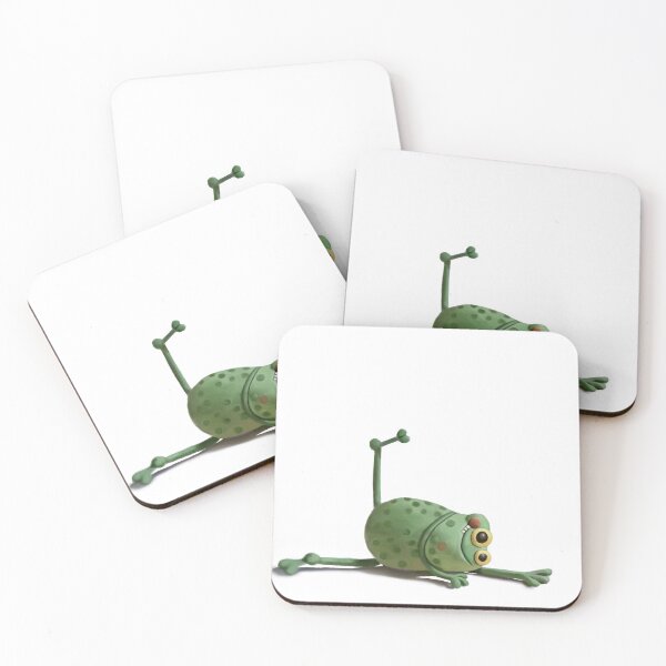 Item preview, Funny Stretching Yoga Frog - Cute Claymation Green Frog designed and sold by jassoart.