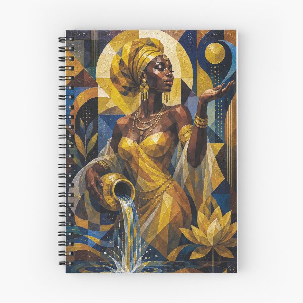 Item preview, Oshun Goddess of the Sacred River painting. designed and sold by GalleryKauffeld.