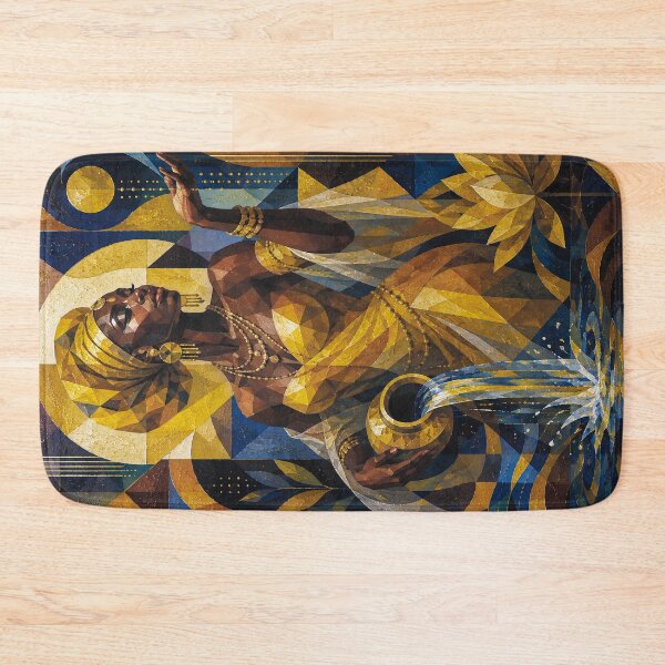 Item preview, Oshun Goddess of the Sacred River painting. designed and sold by GalleryKauffeld.