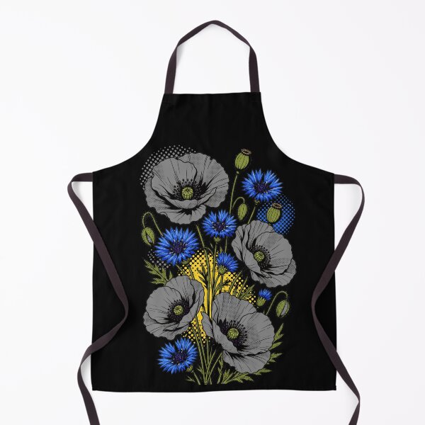 Item preview, Blue Cornflower and Poppy Flowers | Vintage Botanical Wildflower Floral Design designed and sold by DreamPrintForge.