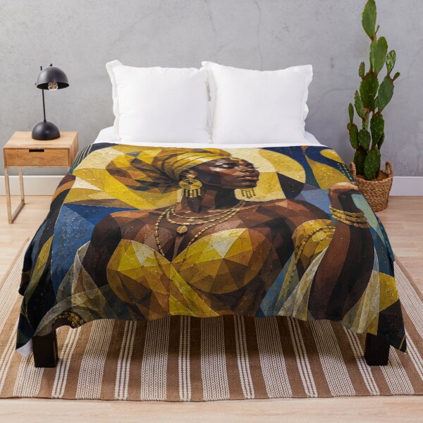 Item preview, Oshun Goddess of the Sacred River painting. designed and sold by GalleryKauffeld.