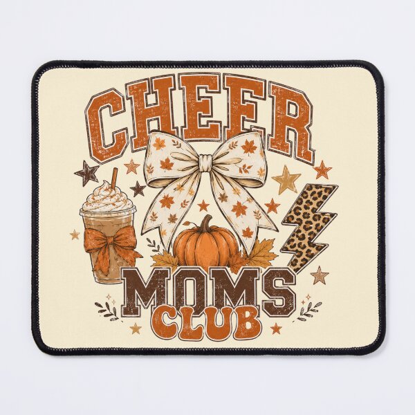 Item preview, Fall Cheer Moms Club Pumpkin Spice Leopard Bow Thanksgiving designed and sold by Yellowriversss.