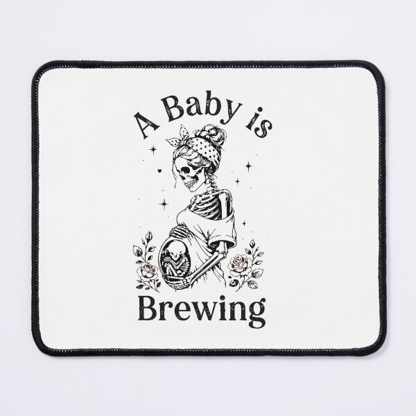Item preview, A Baby Is Brewing Gothic Skeleton Mother designed and sold by beoldfashioned.