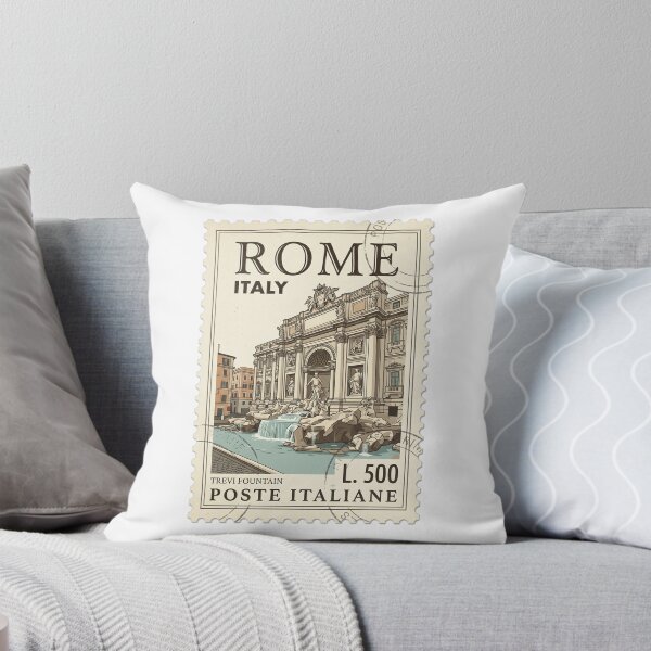 Item preview, Vintage Rome Trevi Fountain Italy Travel Stamp designed and sold by k3rstman1.