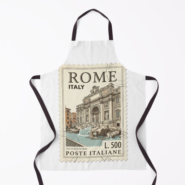 Item preview, Vintage Rome Trevi Fountain Italy Travel Stamp designed and sold by k3rstman1.