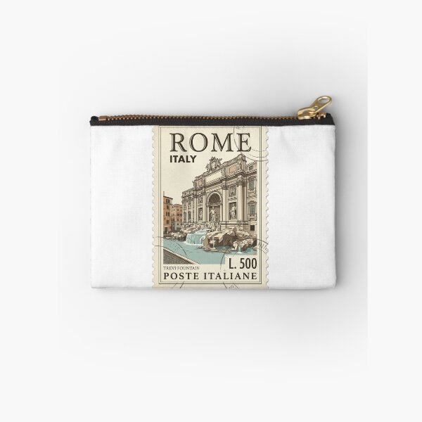 Item preview, Vintage Rome Trevi Fountain Italy Travel Stamp designed and sold by k3rstman1.