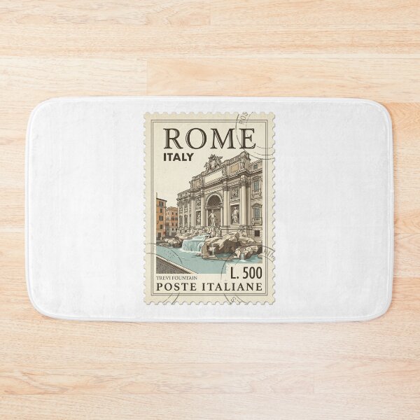 Item preview, Vintage Rome Trevi Fountain Italy Travel Stamp designed and sold by k3rstman1.