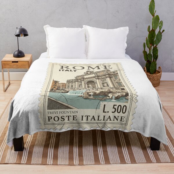 Item preview, Vintage Rome Trevi Fountain Italy Travel Stamp designed and sold by k3rstman1.