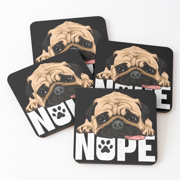 Item preview, Pug Dog Nope Funny Pet Lover Design designed and sold by Dmo3HarkoArt.
