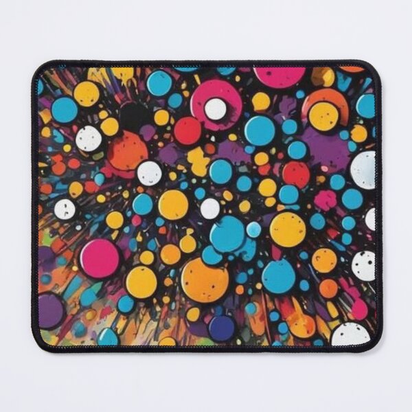 Item preview, Colorful Paint Splatter Polka Dot Burst Abstract Pattern designed and sold by LYAN-STORE.