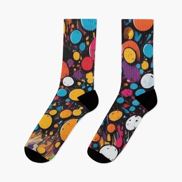 Item preview, Colorful Paint Splatter Polka Dot Burst Abstract Pattern designed and sold by LYAN-STORE.