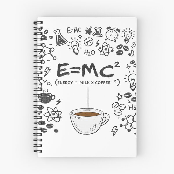 Item preview, E=MC2 Energy Milk Coffee Funny Physics Science Chalkboard Art designed and sold by Shakhbata-1.