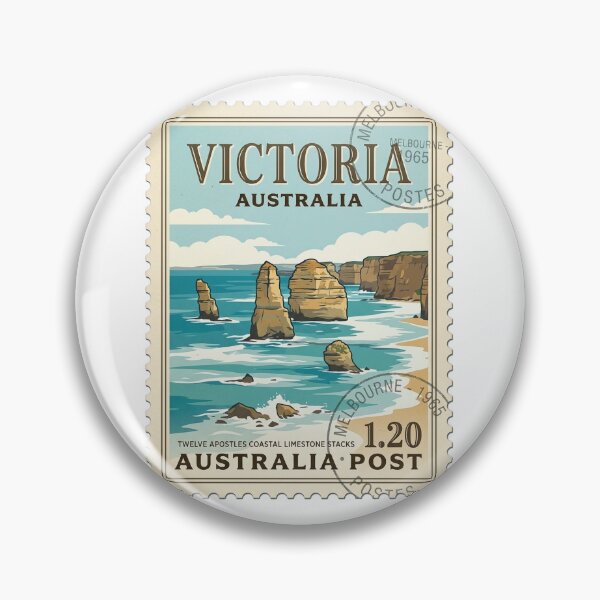 Item preview, Victoria Australia Twelve Apostles Travel Stamp designed and sold by k3rstman1.
