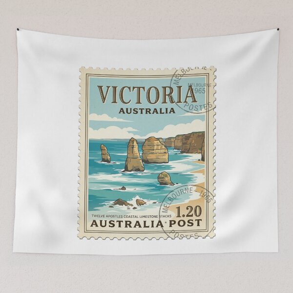 Item preview, Victoria Australia Twelve Apostles Travel Stamp designed and sold by k3rstman1.