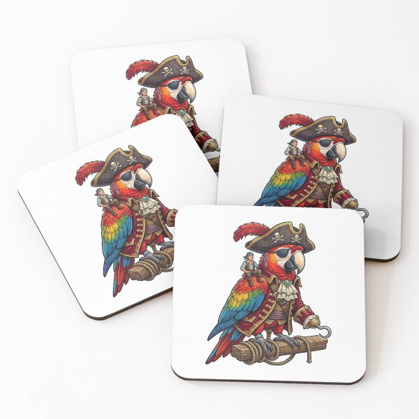Item preview, Parrot as Pirate Captain designed and sold by YNAMREG.