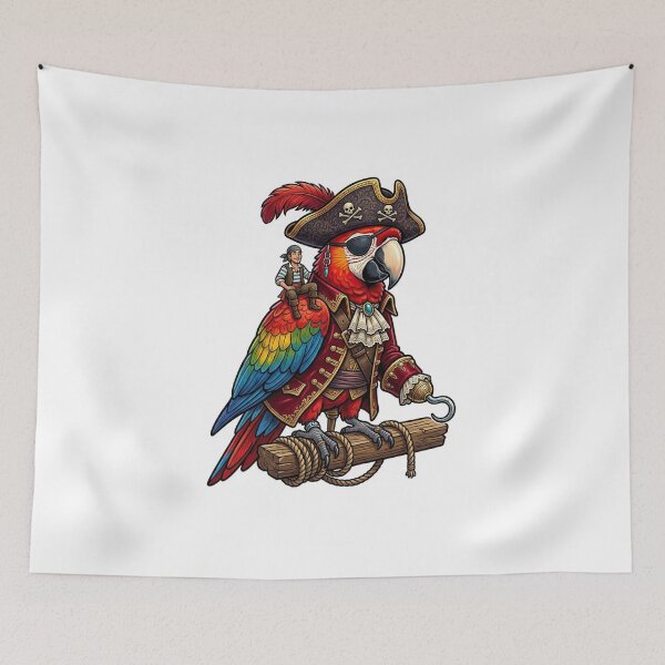 Item preview, Parrot as Pirate Captain designed and sold by YNAMREG.