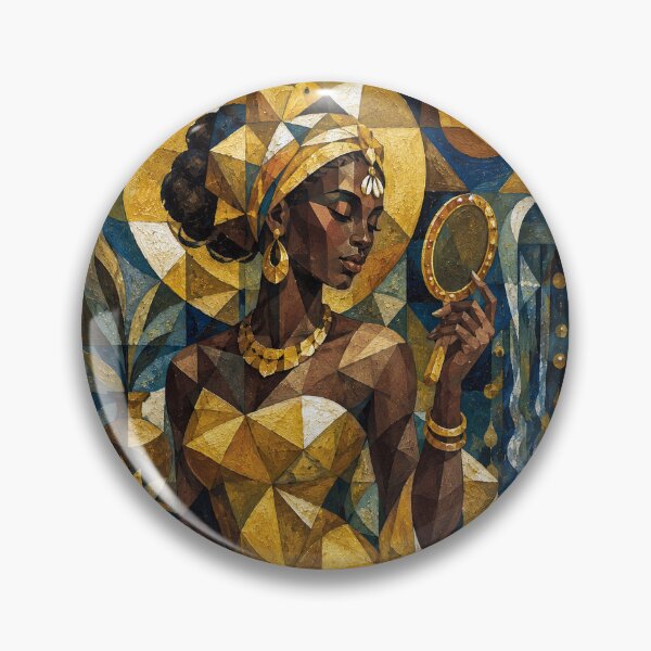 Item preview, The Golden Flow of Oshun painting. designed and sold by GalleryKauffeld.