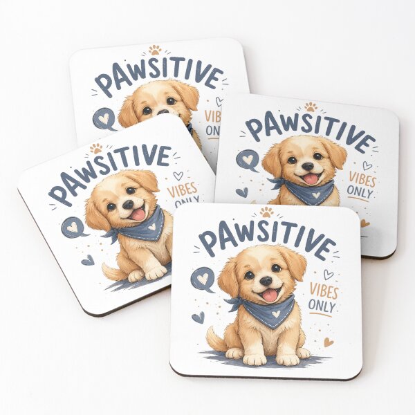 Item preview, Cute Puppy Pawsitive Vibes Only Dog Lover designed and sold by Rohinirohi029.