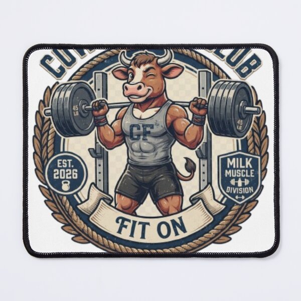 Item preview, Cow Fitness Club T-Shirt | Funny Gym Cow Animal Workout Graphic Tee Gift designed and sold by Fit On.
