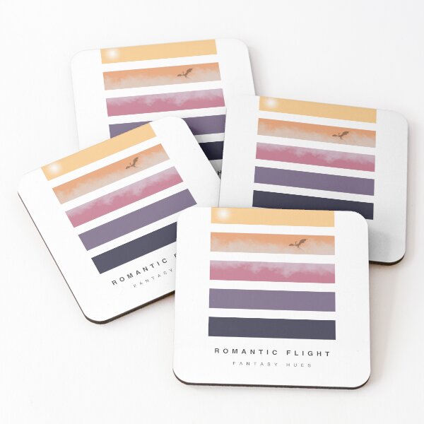 Item preview, ‘Romantic Flight’ Fantasy Hue Palette Special Edition Graphic Artwork designed and sold by The Colourful Game.