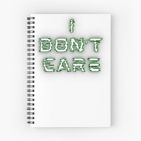 Item preview, I Don’t Care Glitch Text Graphic designed and sold by Snedsdigital.
