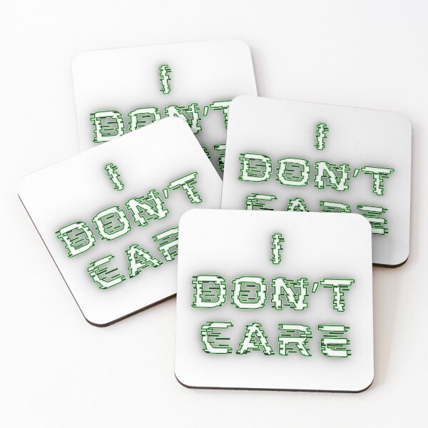 Item preview, I Don’t Care Glitch Text Graphic designed and sold by Snedsdigital.