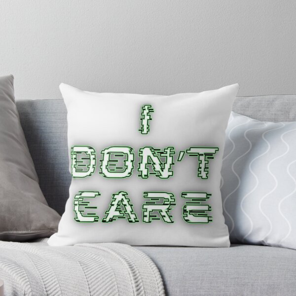 Item preview, I Don’t Care Glitch Text Graphic designed and sold by Snedsdigital.