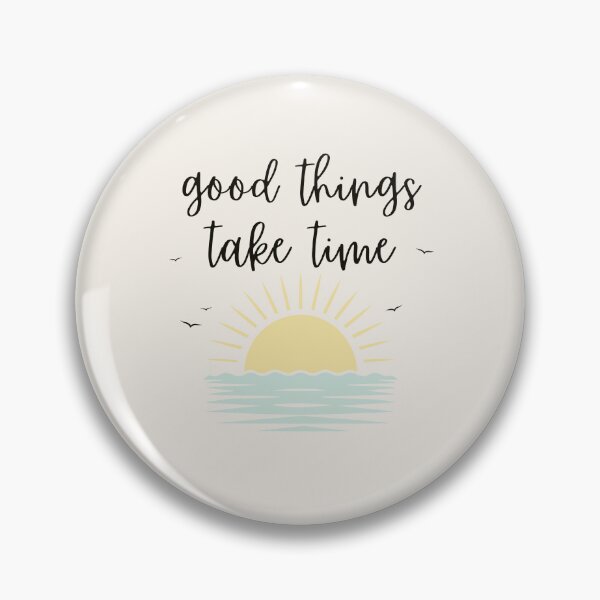 Item preview, Good Things Take Time Mindful Sunset Illustration designed and sold by GemsAnatomy.