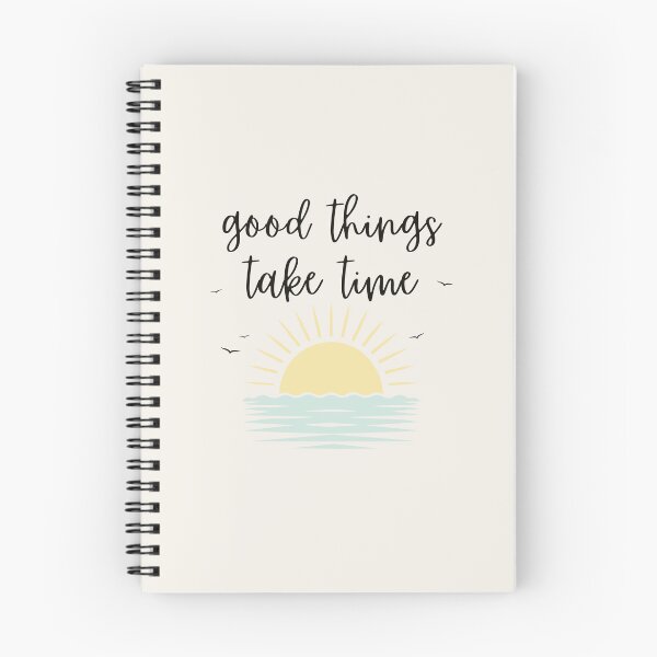 Item preview, Good Things Take Time Mindful Sunset Illustration designed and sold by GemsAnatomy.