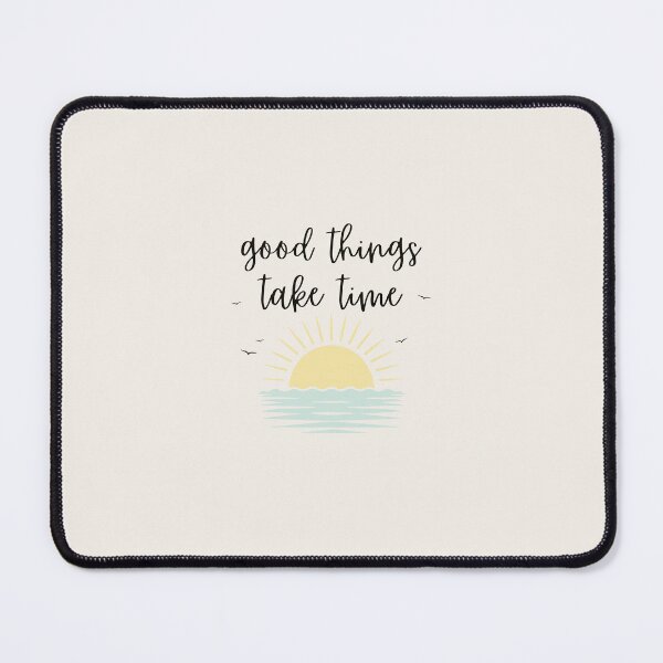 Item preview, Good Things Take Time Mindful Sunset Illustration designed and sold by GemsAnatomy.