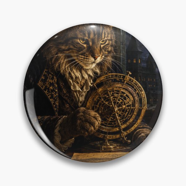 Item preview, The Celestial Maine Coon - Astronomer Cat Art designed and sold by Ada’s Mystic Atelier .
