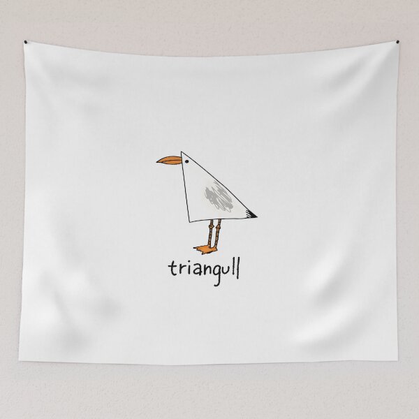 Item preview, Triangull Triangle Seagull Bird Pun designed and sold by regina-society.