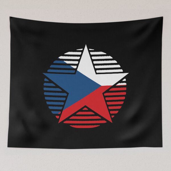 Item preview, Retro Czech Republic Flag Star CZ designed and sold by shitpostee.