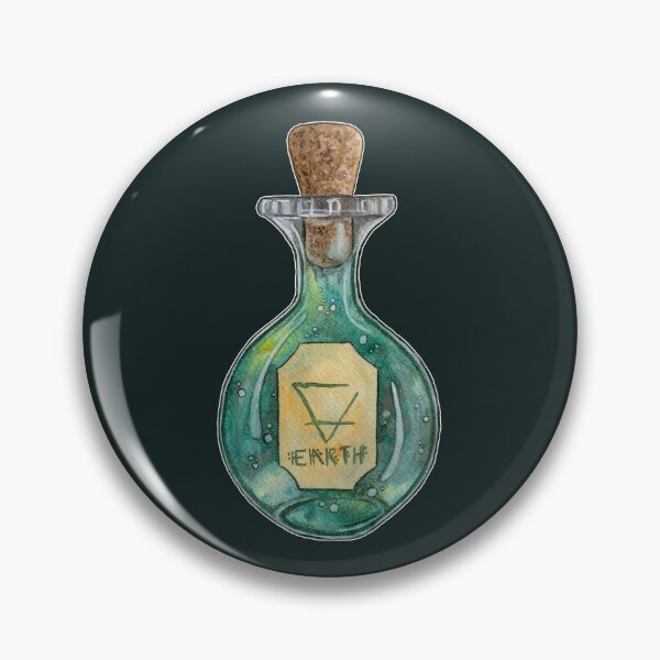 Item preview, Earth Potion Bottle Magic Element Witch Aesthetic Art designed and sold by esmavart.