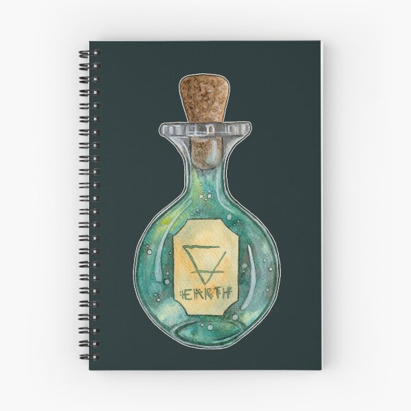 Item preview, Earth Potion Bottle Magic Element Witch Aesthetic Art designed and sold by esmavart.