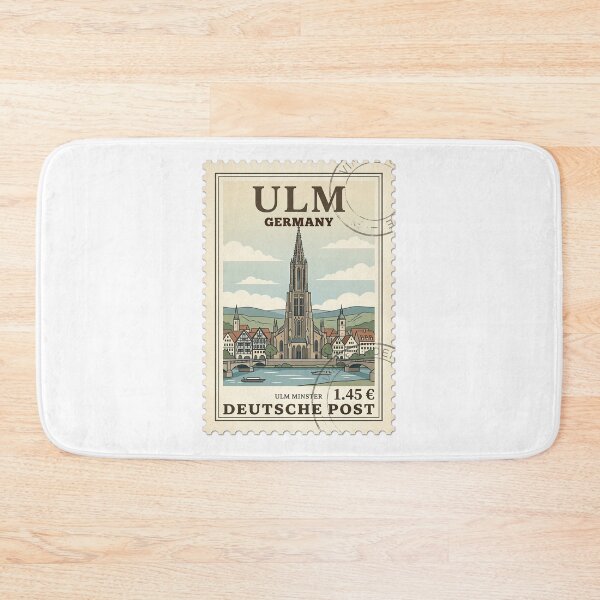Item preview, Ulm Minster Cathedral Germany Vintage Travel Stamp designed and sold by k3rstman1.