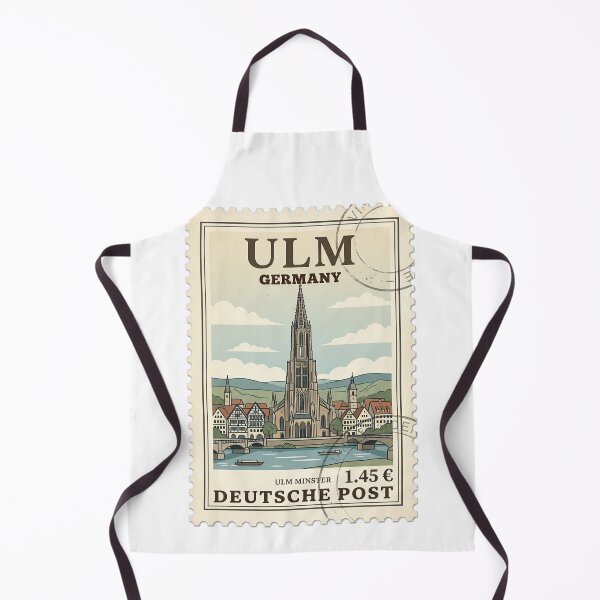 Item preview, Ulm Minster Cathedral Germany Vintage Travel Stamp designed and sold by k3rstman1.