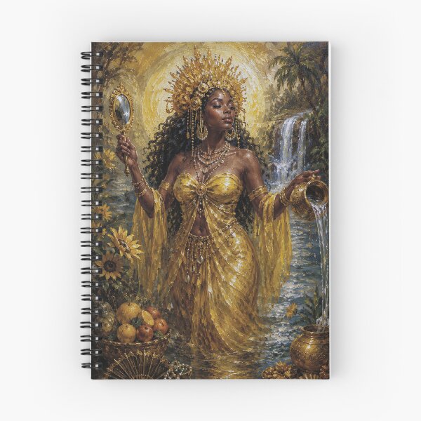 Item preview, Oshun: Keeper of Love and Abundance painting. designed and sold by GalleryKauffeld.
