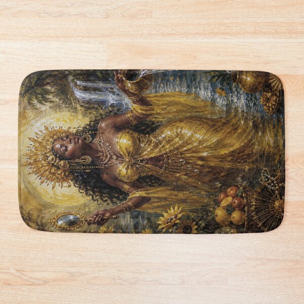 Item preview, Oshun: Keeper of Love and Abundance painting. designed and sold by GalleryKauffeld.