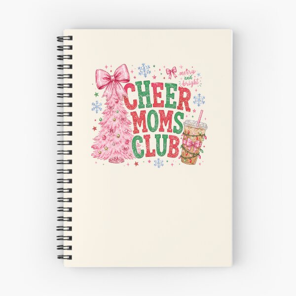 Item preview, Christmas Tree Cheer Moms Club Pink Bow Merry and Bright designed and sold by Yellowriversss.