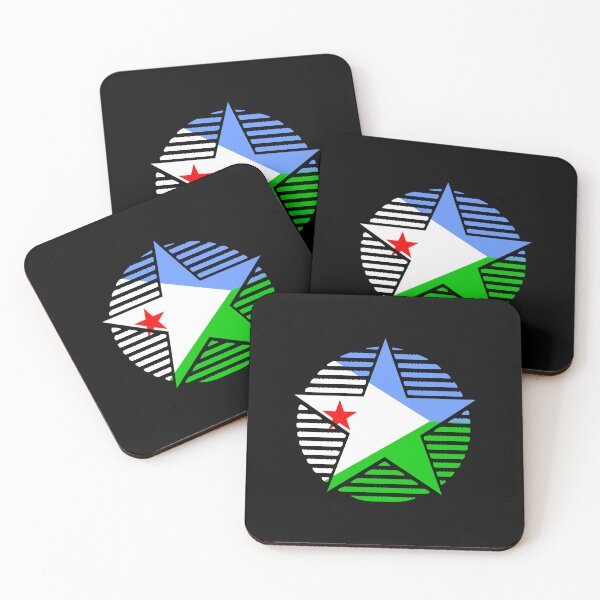 Item preview, Retro Djibouti Flag Star DJ designed and sold by shitpostee.